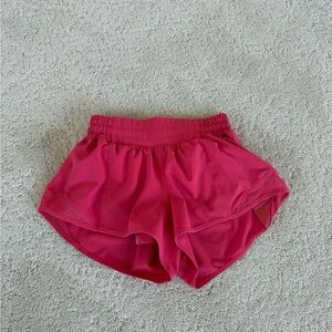 Lululemon Women's Lipgloss Pink Hotty Hot Shorts